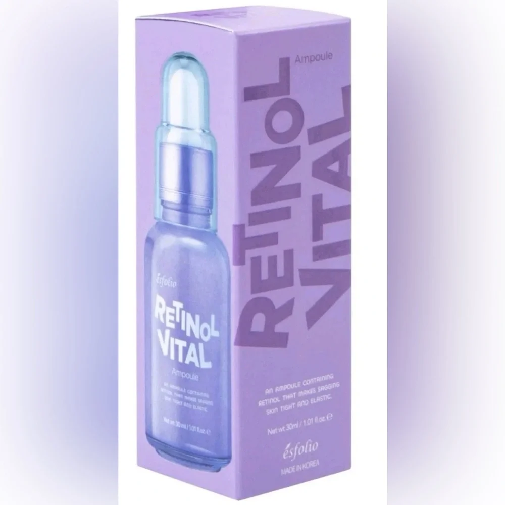 Esfolio 30 ml Retinol Vital Ampoule | Anti-Aging Face Serum | K-Beauty NWT